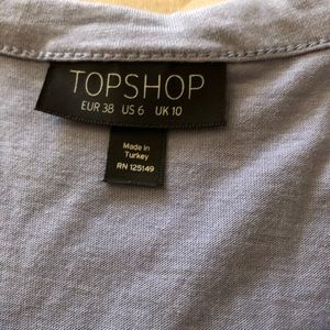 Top shop bare shoulder t shirt, worn once!